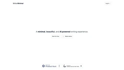 Write Minimal